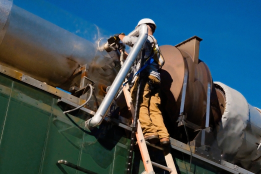 CMECC Field Technician performing Routine Maintenance